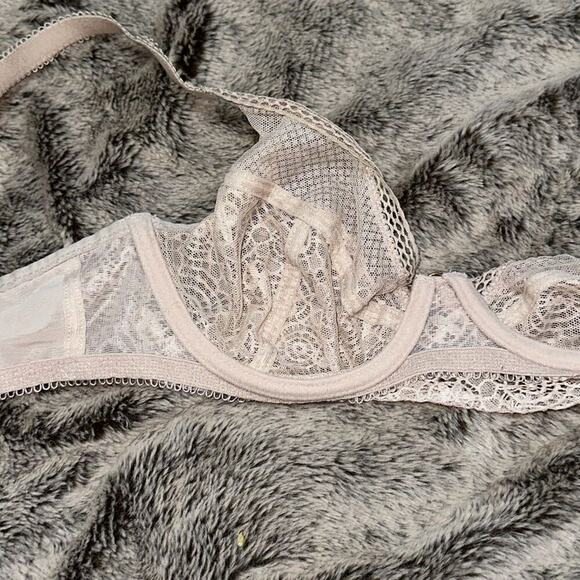 Freya Peach Neutral Lace Underwire Bra | Size 30D - Picture 7 of 8